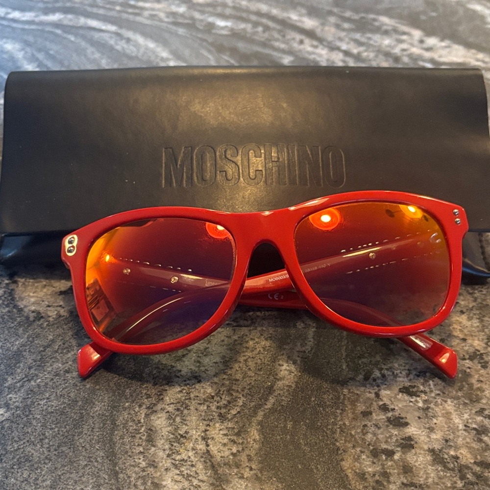 Moschino Bold Red Sunglasses